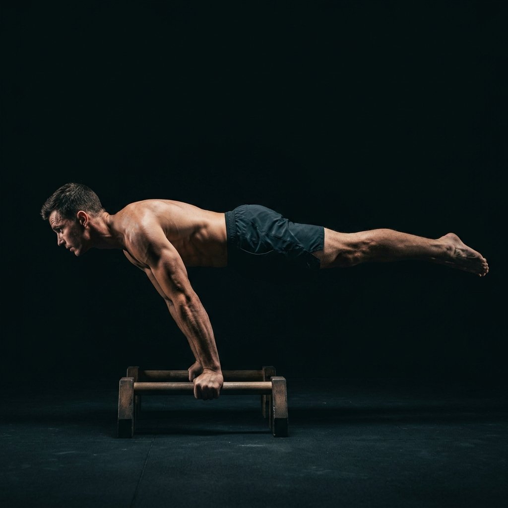Athlete performing planche